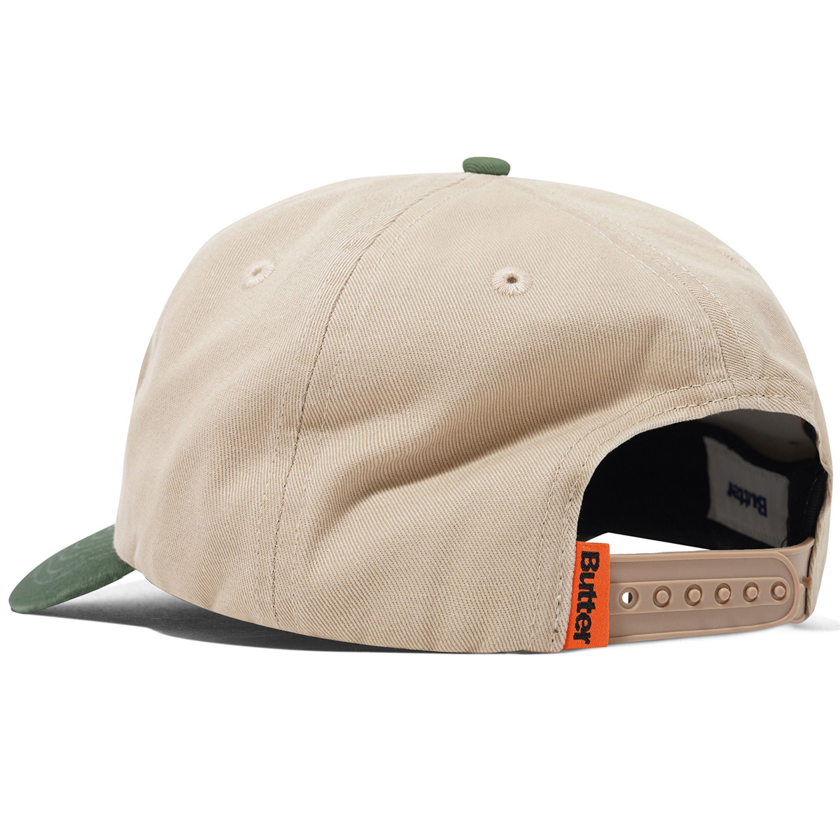 Butter Goods Tide 5 Panel Cap Washed Tan/Seaweed