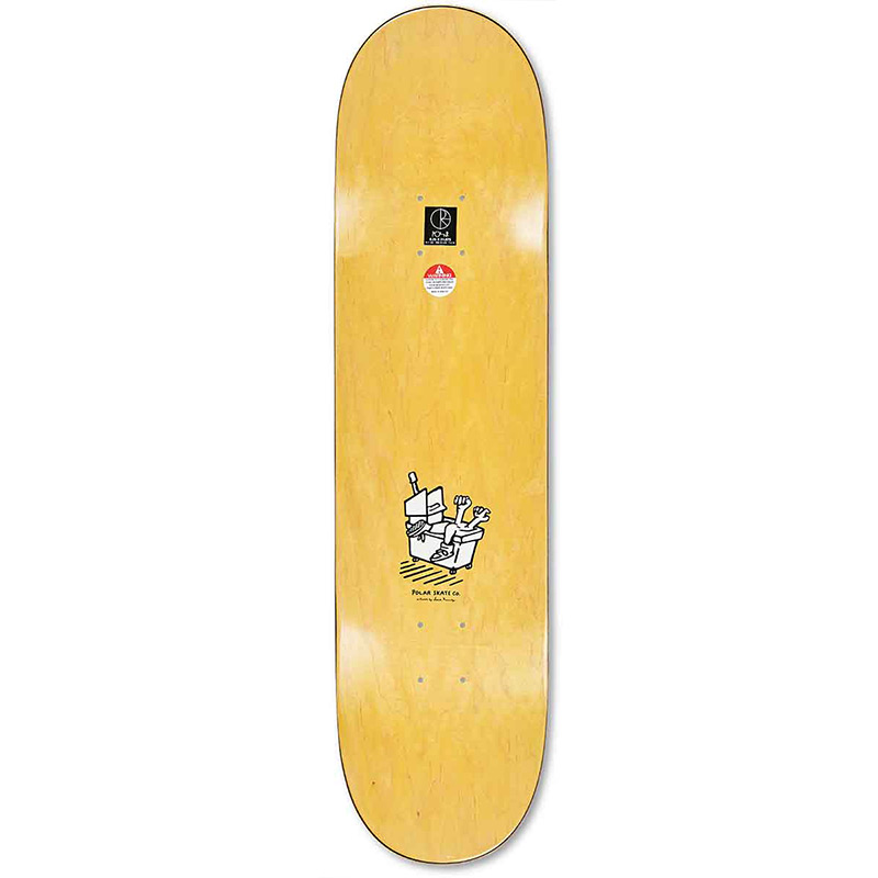 Polar Dane Brady Mopping Skateboard Deck White 8.25