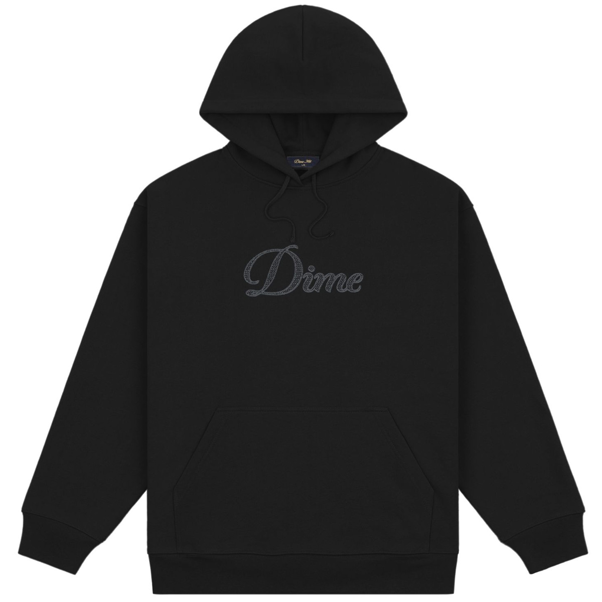 Dime Cursive Hooded Sweater Black Dime Cursive Hooded Sweater Black