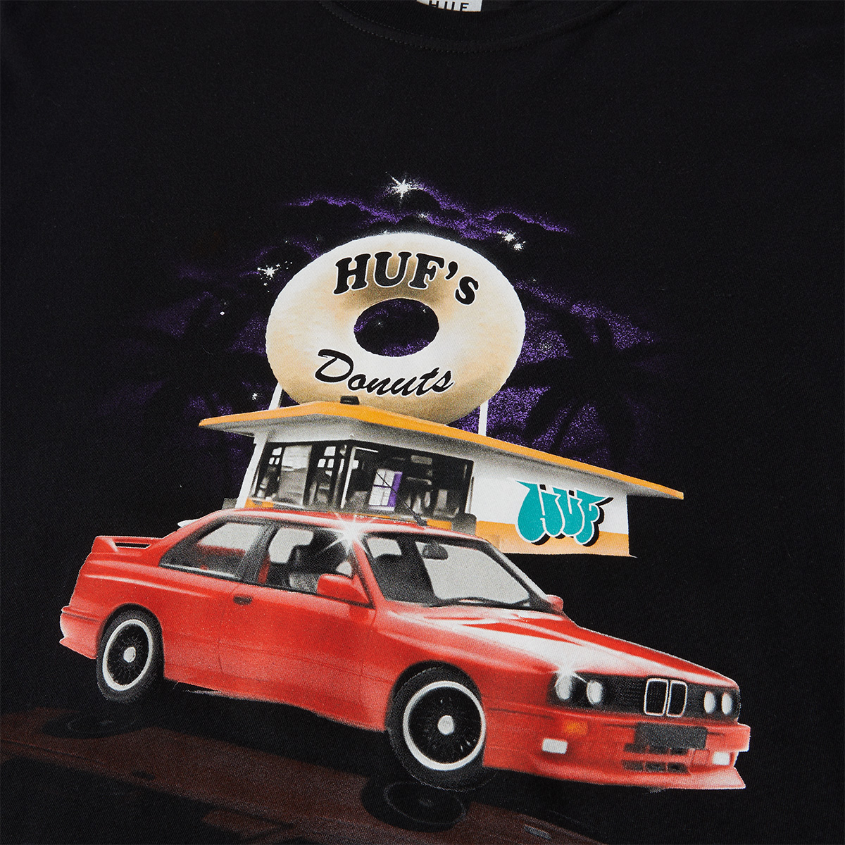 HUF Drive Thru T-Shirt Black HUF Drive Thru T-Shirt Black