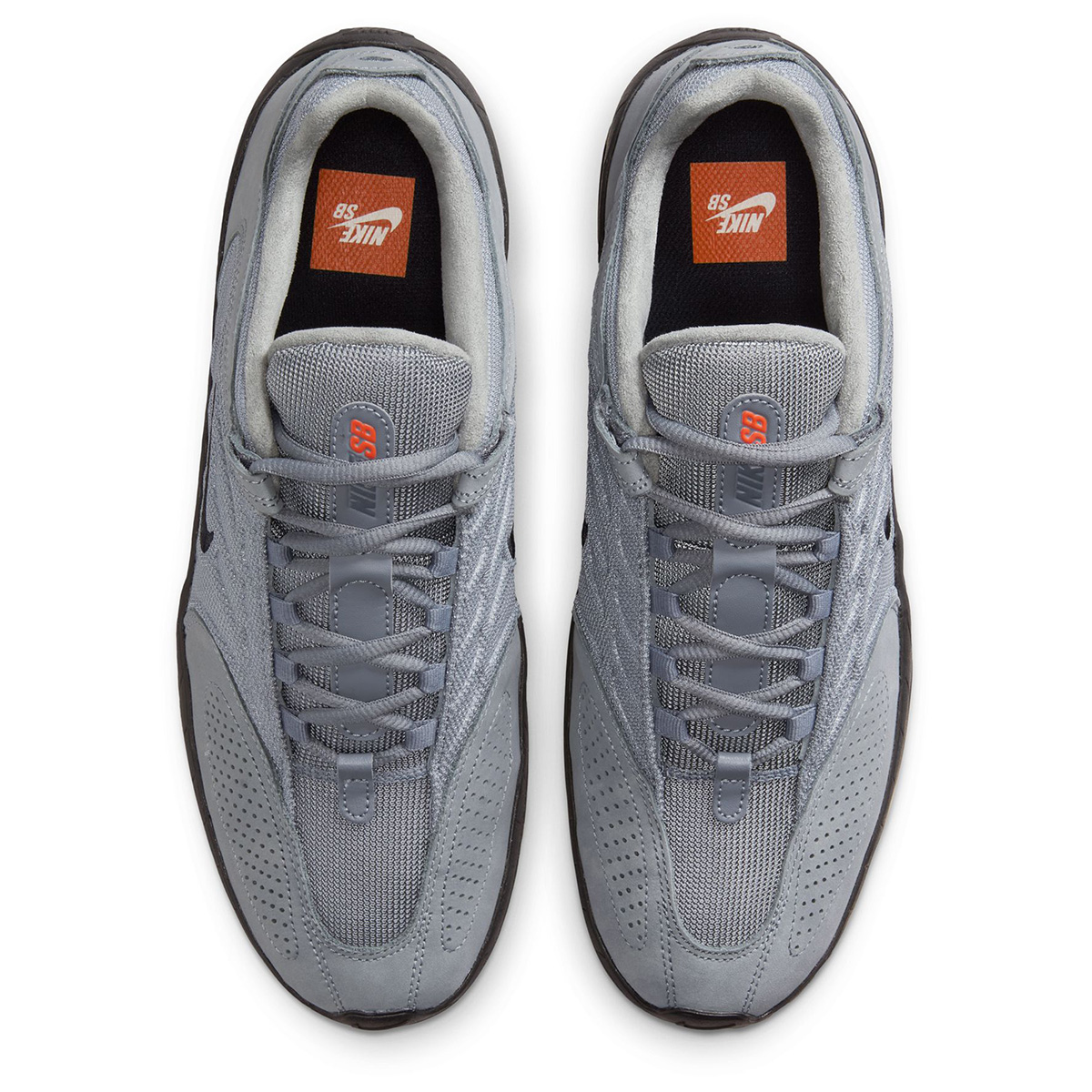 Nike SB Vertebrae Iso Cool Grey/Black-Cool Grey-Dk Grey-Gum Lt Brown-Safety Orange