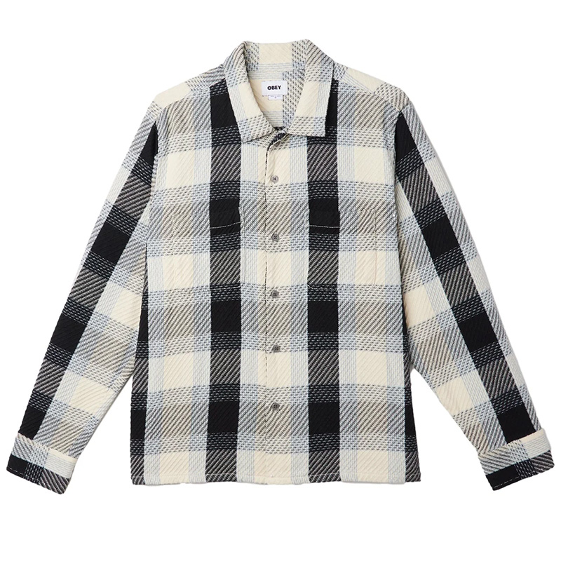 Obey Bruce Longsleeve Woven Shirt Unbleached