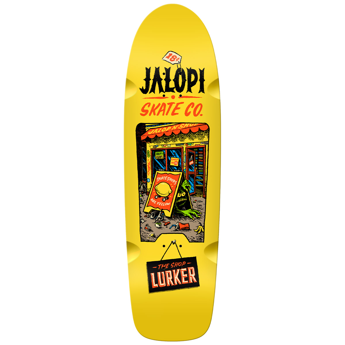 Anti Hero SSD '26 Jalopi Shop Lurker Skateboard Deck 9.18
