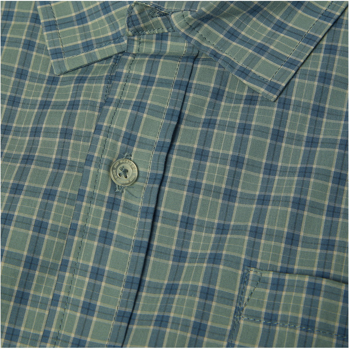 HUF H Star Plaid Shirt Marine