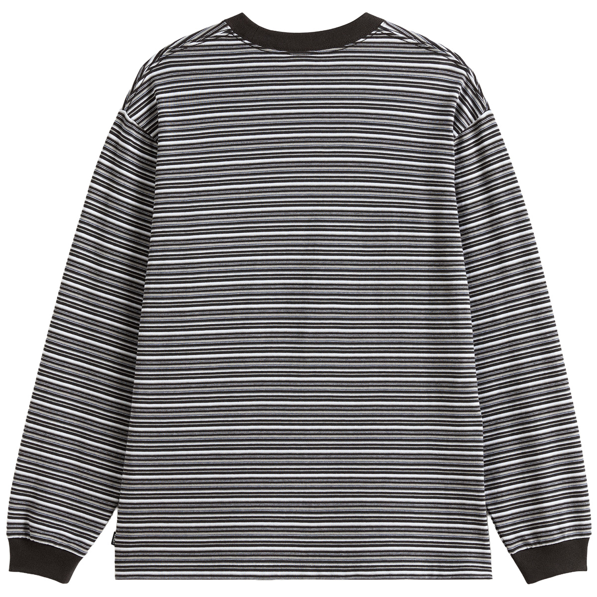 Vans Wesley Stripe Longsleeve T-Shirt Faded Black/Drizzle