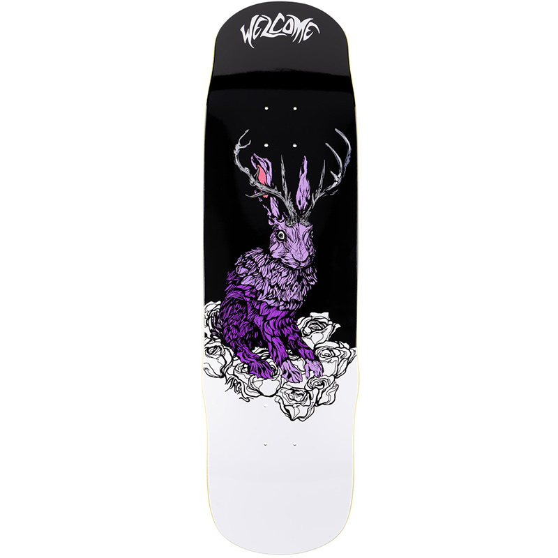 Welcome Thumper Daniel Vargas on Effigy Skateboard Deck Black/White 8.8