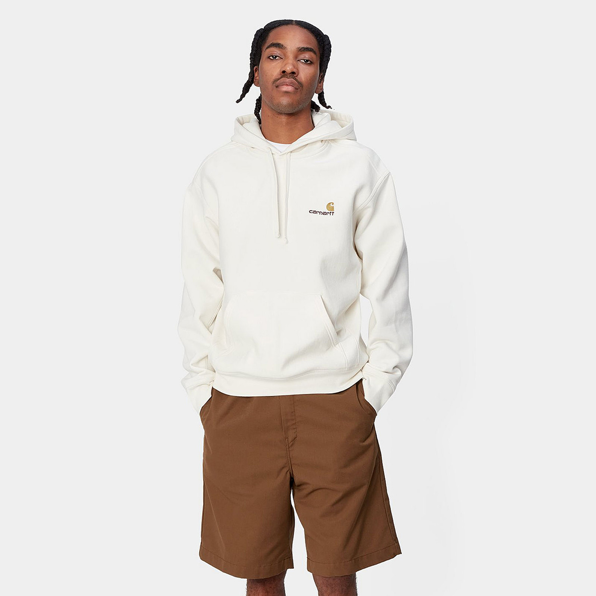 Carhartt WIP Hooded American Script Sweat Wax Carhartt WIP Hooded American Script Sweat Wax