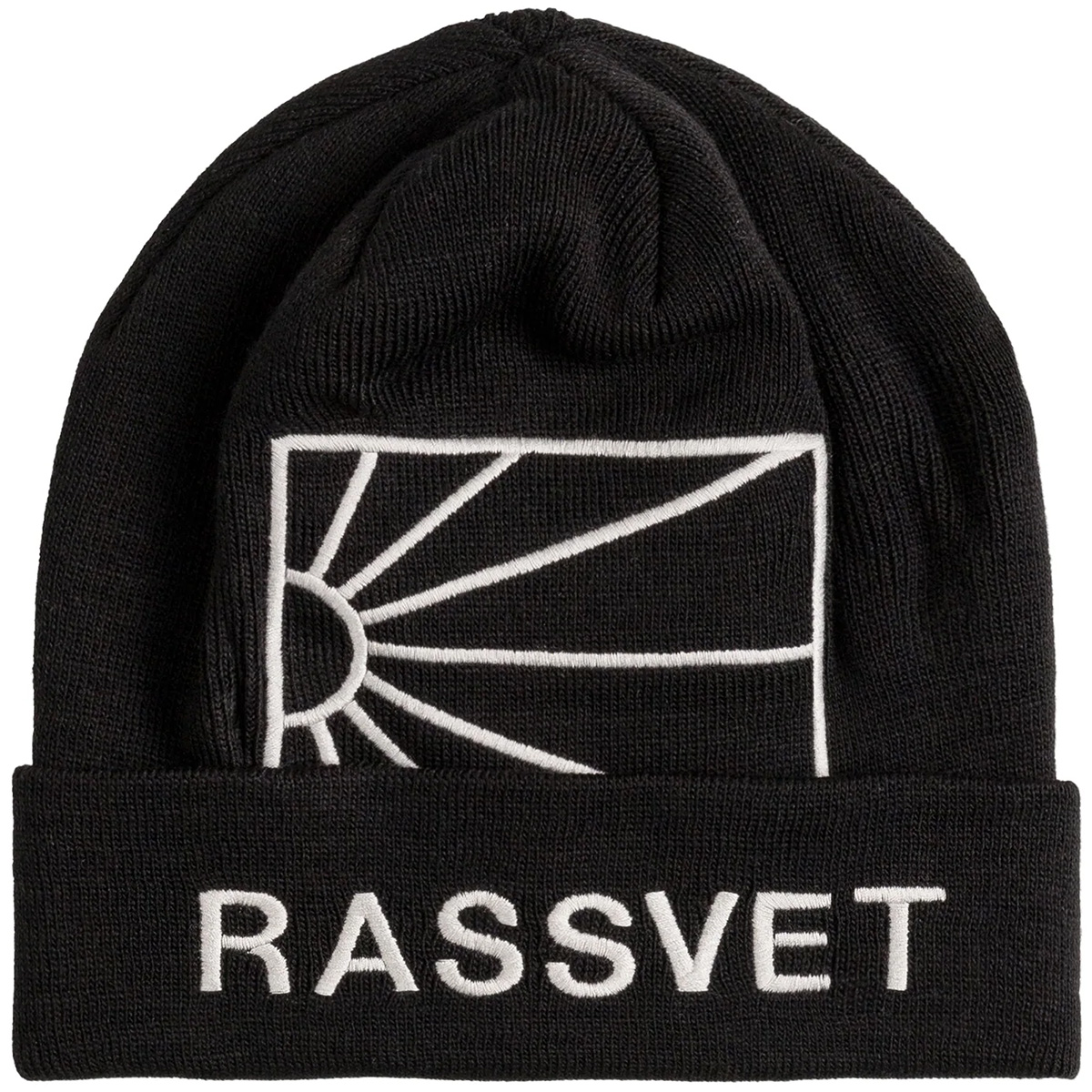 Rassvet Logo Knit Beanie Black