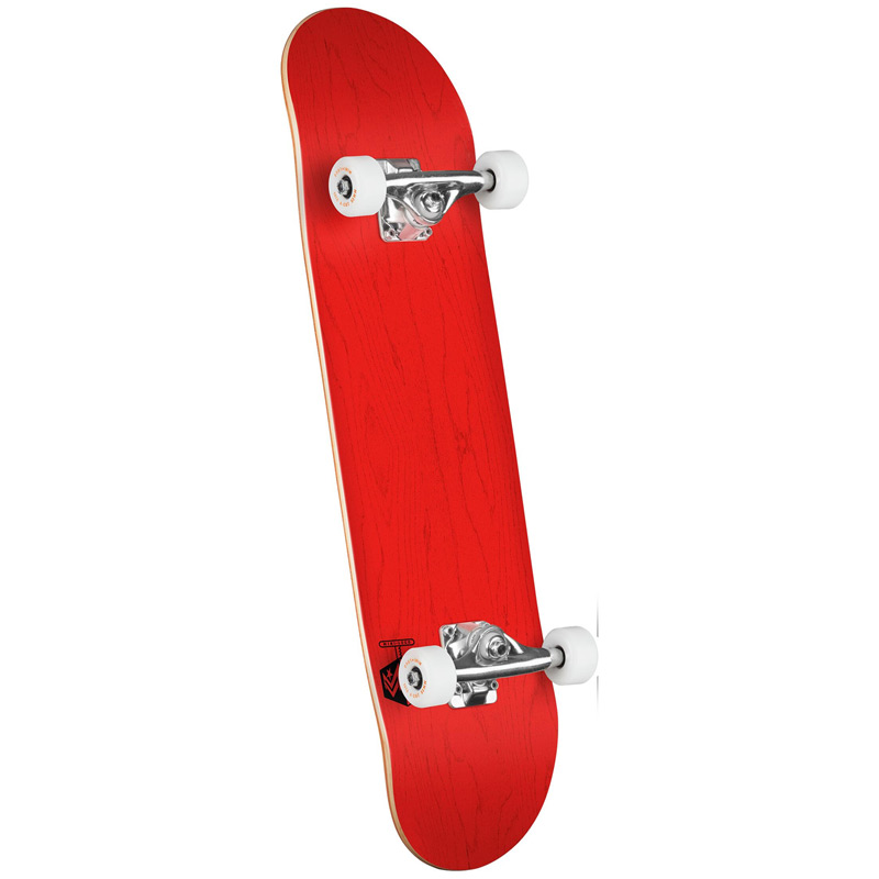 Mini Logo Chevron Detonator 15 Birch Complete Skateboard Dyed Shape 291 Red 7.75