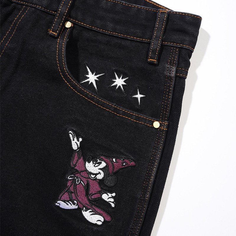 Butter x Disney Fantasia Baggy Denim Jeans Washed Black