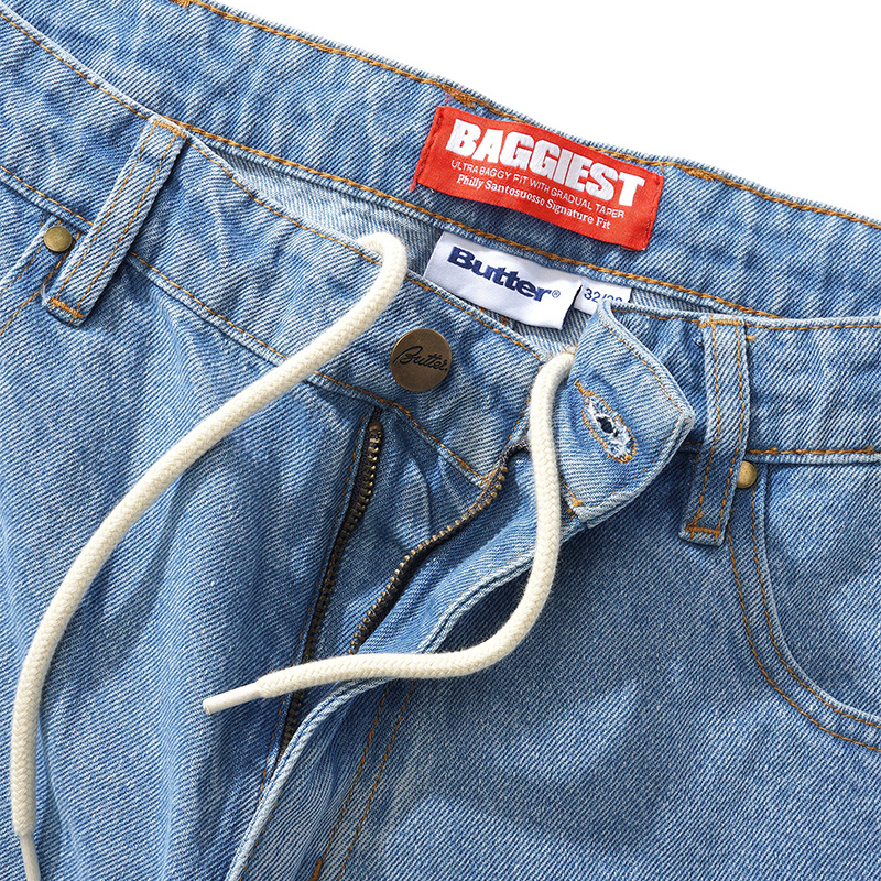 Butter Goods Santosuosso Denim Pants Washed Blue