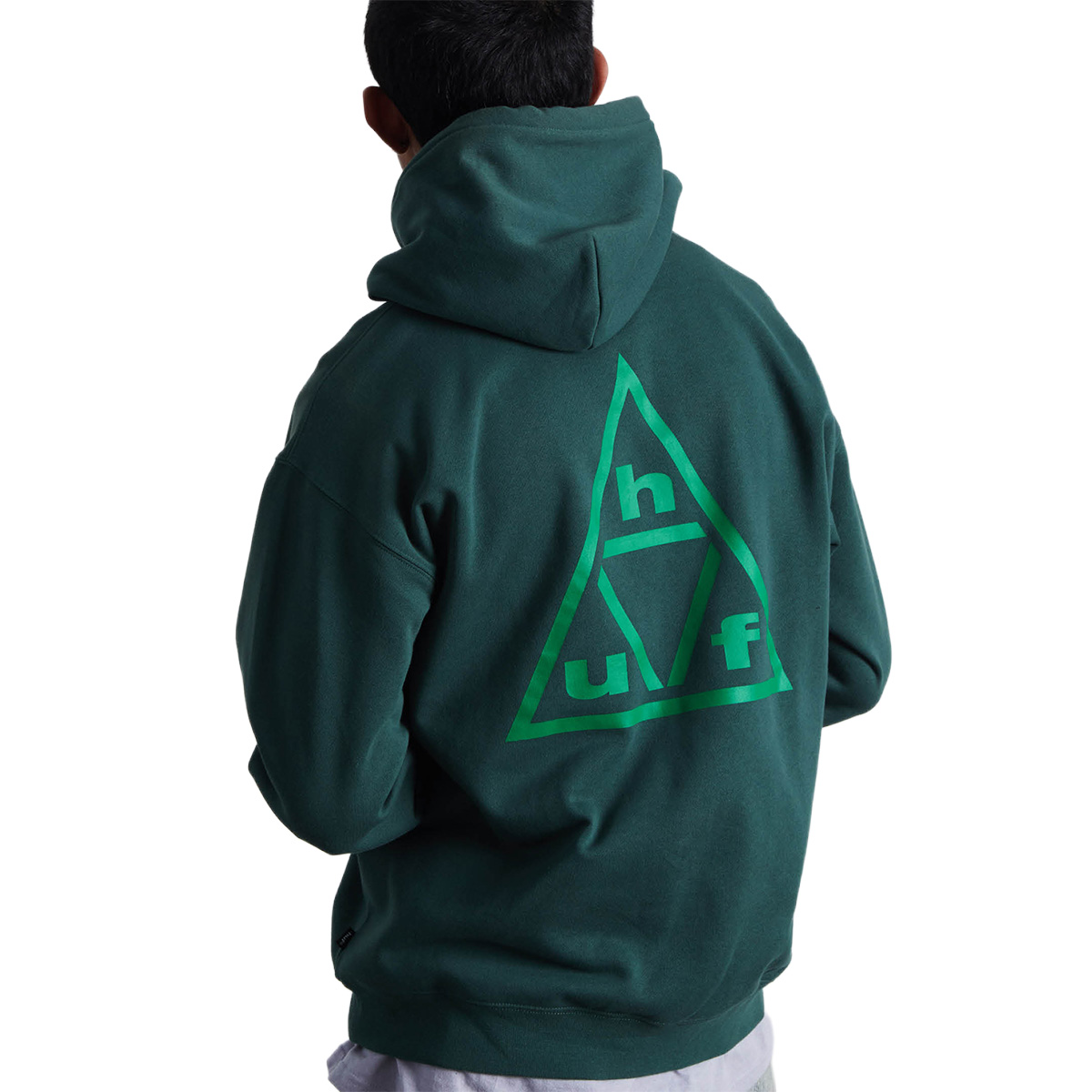 HUF Triple Triangle Hooded Sweater Forest Green/Green