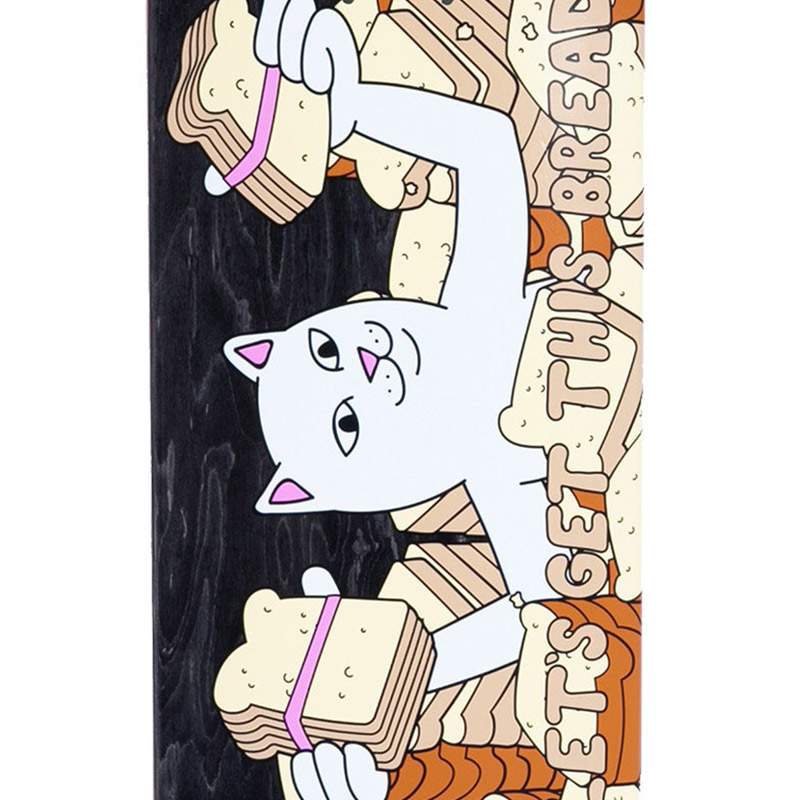 RIPNDIP Gluten Free Skateboard Deck Black 8.0 RIPNDIP Gluten Free Skateboard Deck Black 8.0