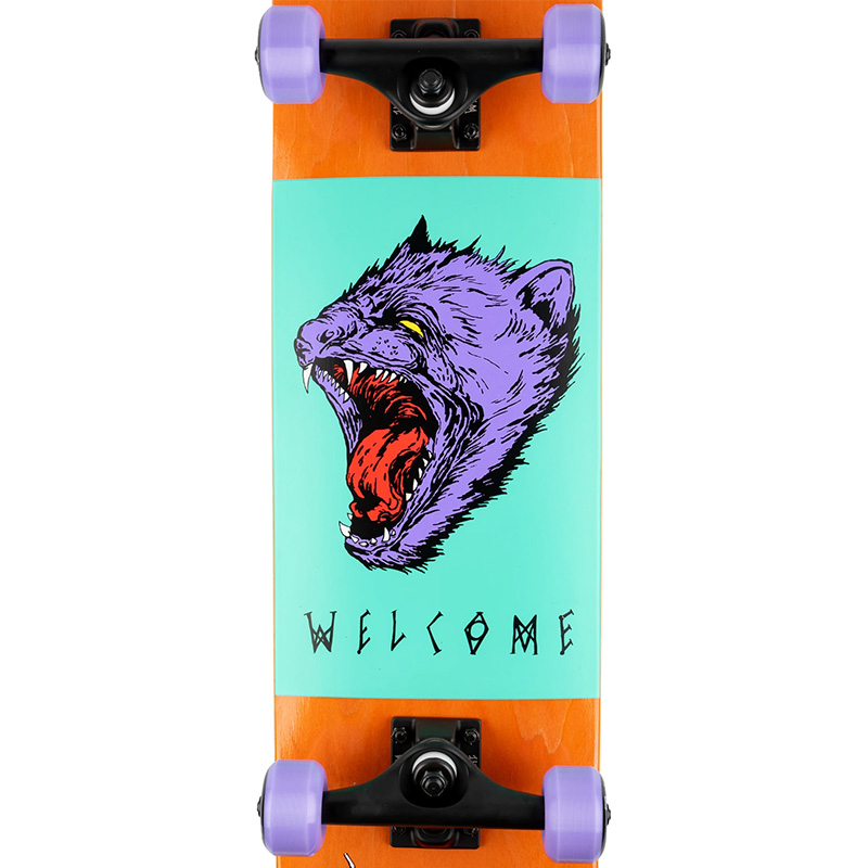 Welcome Tasmanian Angel Complete Skateboard Orange 7.75 Welcome Tasmanian Angel Complete Skateboard Orange 7.75