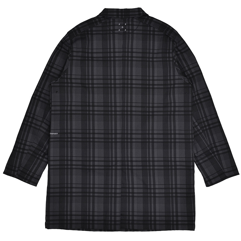 Pop Trading Company Checked Padded Trench Coat Check | XL Pop Trading Company Checked Padded Trench Coat Check | XL