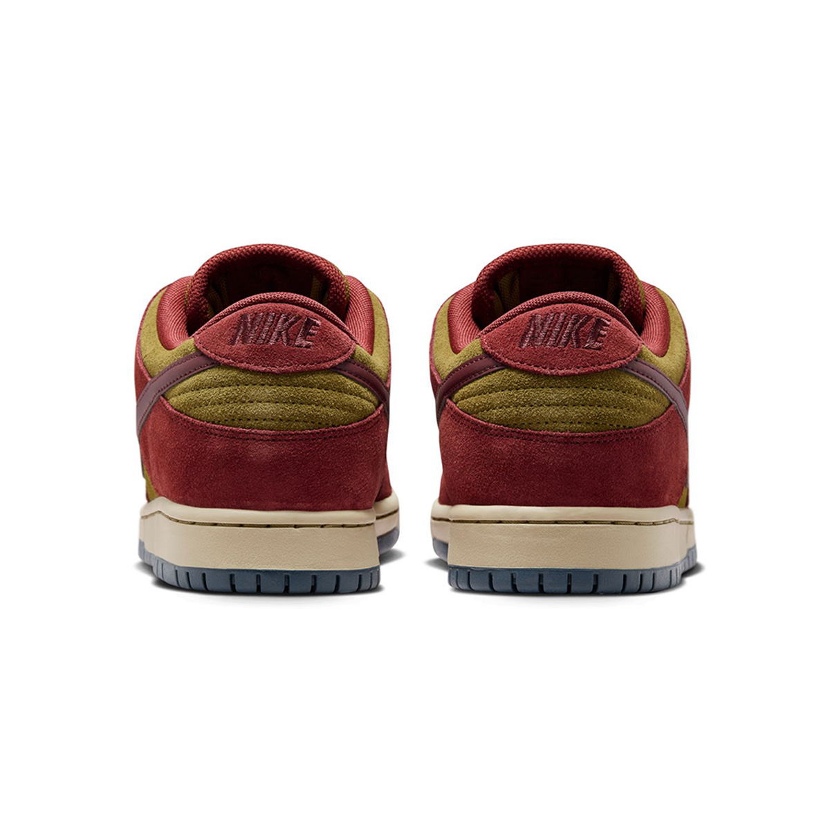 Nike SB Dunk Low Pro Dk Team Red/Burgundy Crush-Olive Flak-Parachute Beige-Armory Navy