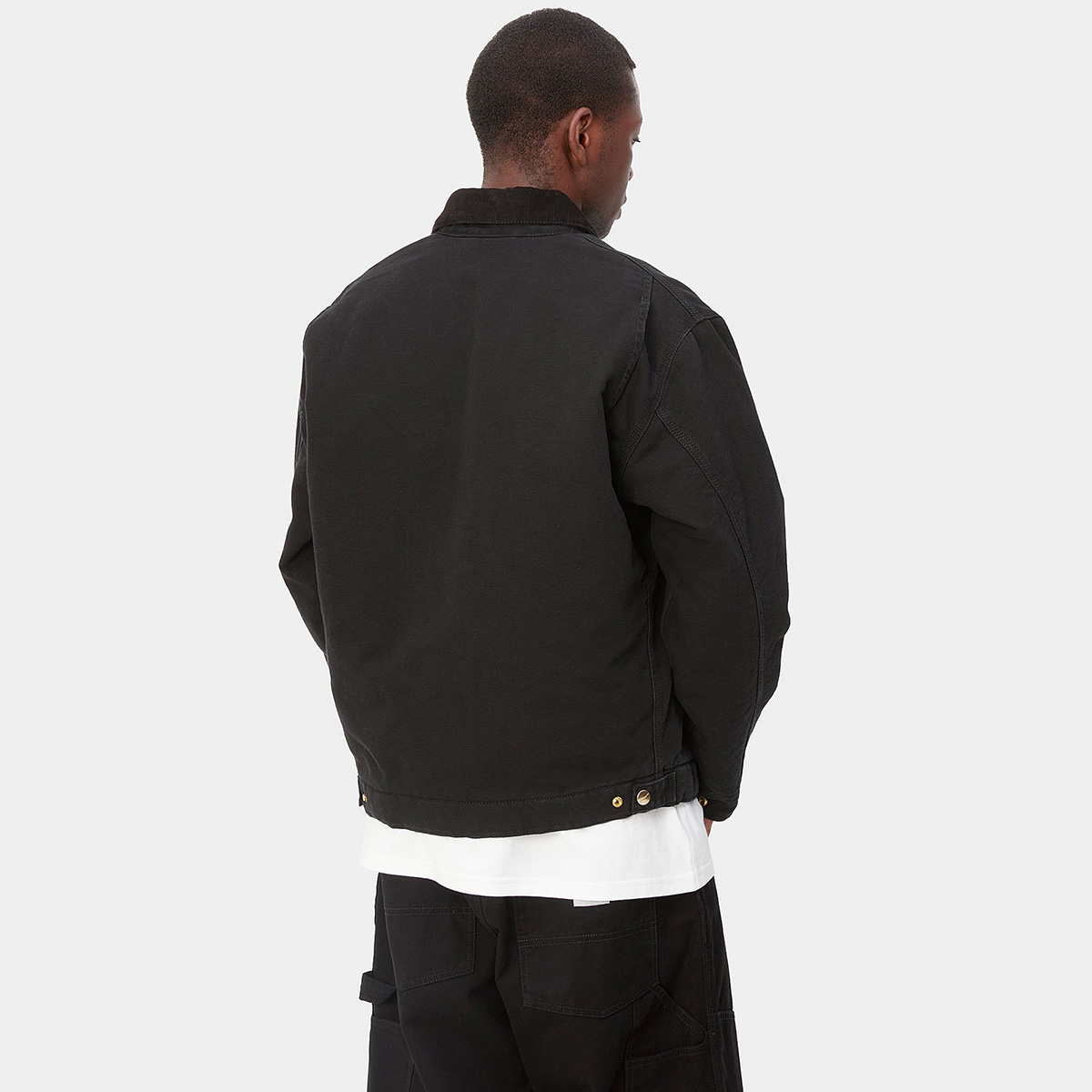 Carhartt WIP Detroit Jacket Black/Black Aged Canvas Carhartt WIP Detroit Jacket Black/Black Aged Canvas