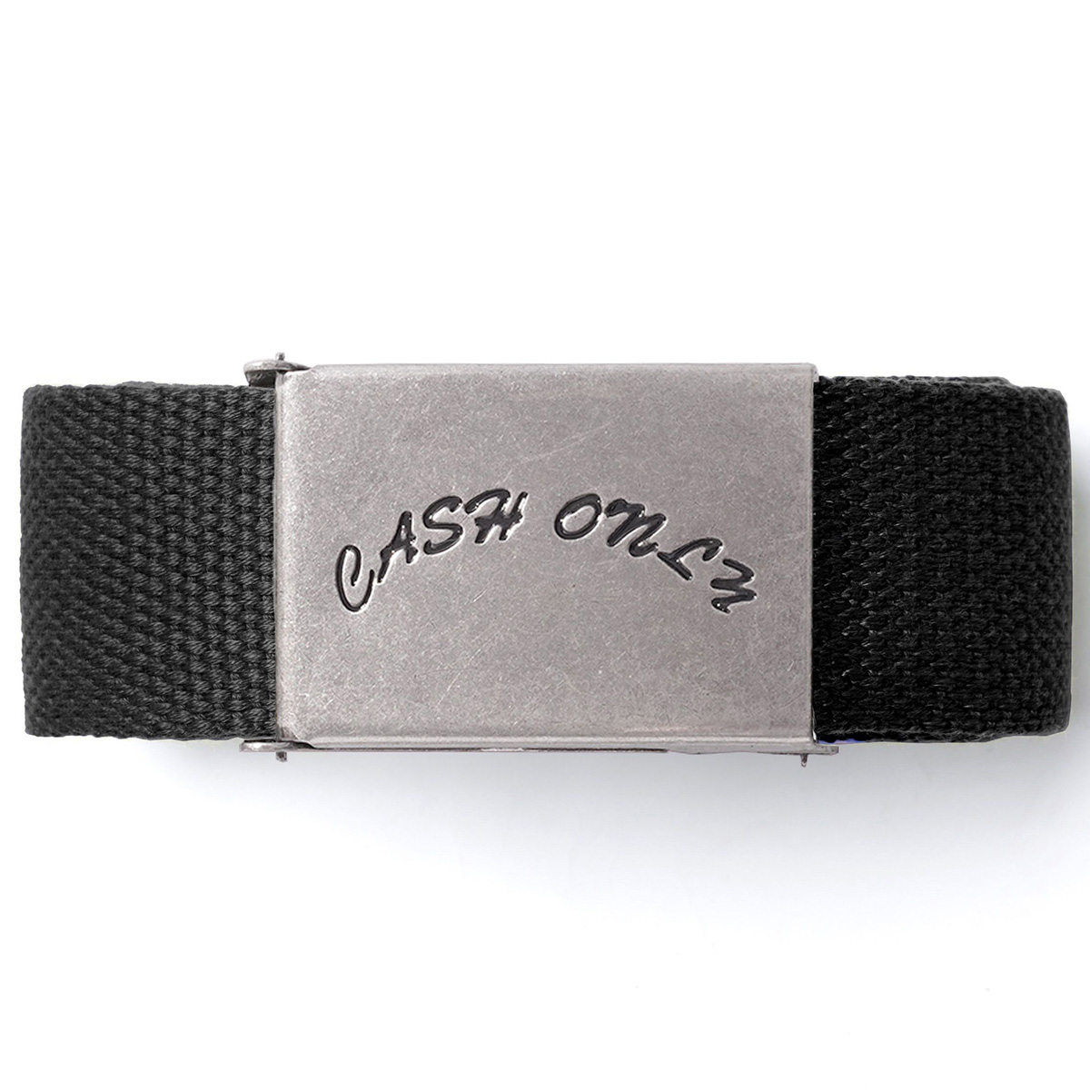 Cash Only Logo Web Belt Black