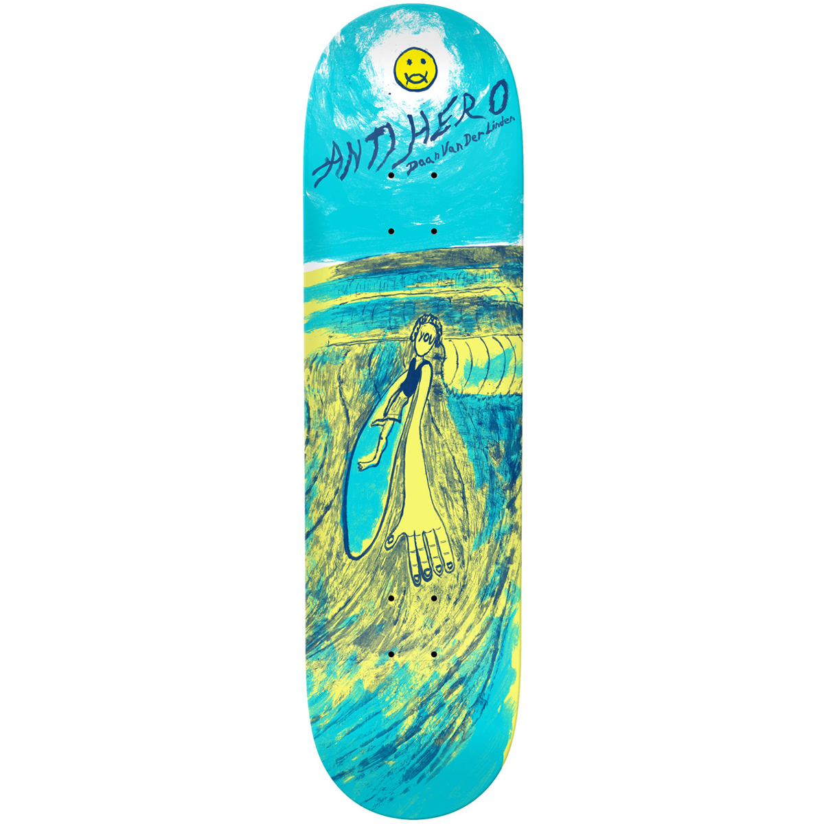 Anti Hero Daan Vd Linden Expressions Skateboard Deck 8.28