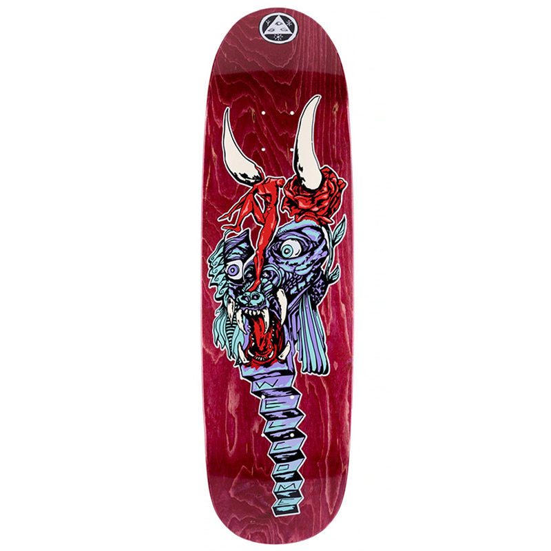 Welcome Beauty on Atheme Skateboard Deck Assorted Woodstain 8.8 Welcome Beauty on Atheme Skateboard Deck Assorted Woodstain 8.8