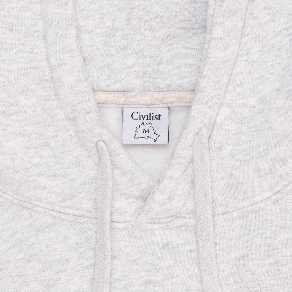 Civilist Spike Hooded Sweater Light Heather Grey