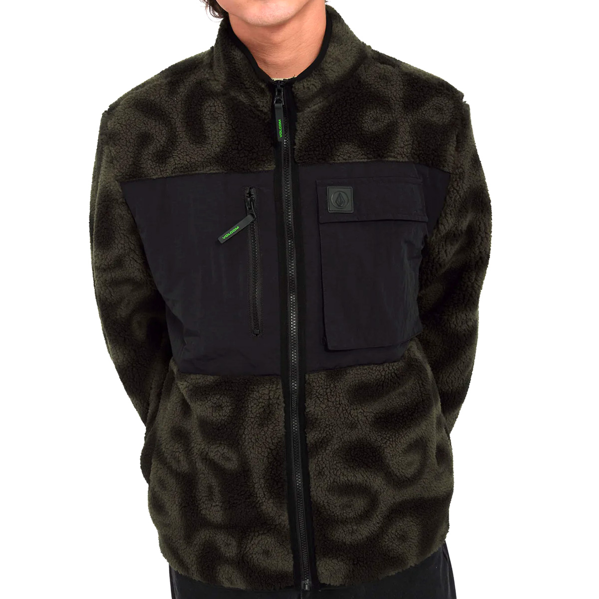 Volcom Zephyr Storm Stone Zip Sweater PRT Print Volcom Zephyr Storm Stone Zip Sweater PRT Print