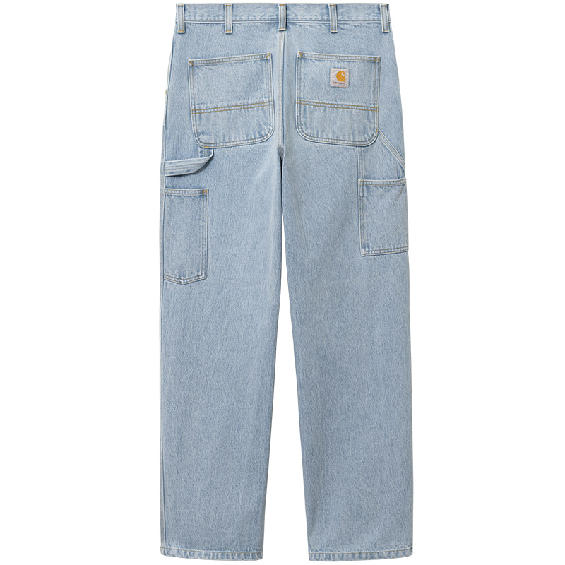 Carhartt WIP Single Knee Pant Blue Heavy Stone Bleached Carhartt WIP Single Knee Pant Blue Heavy Stone Bleached