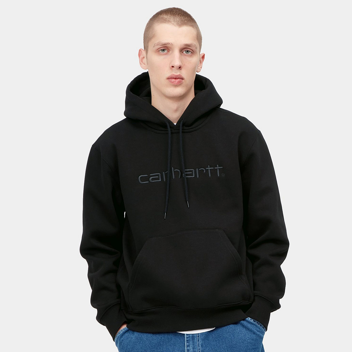 Carhartt WIP Hooded Carhartt Sweater Black/Black Carhartt WIP Hooded Carhartt Sweater Black/Black