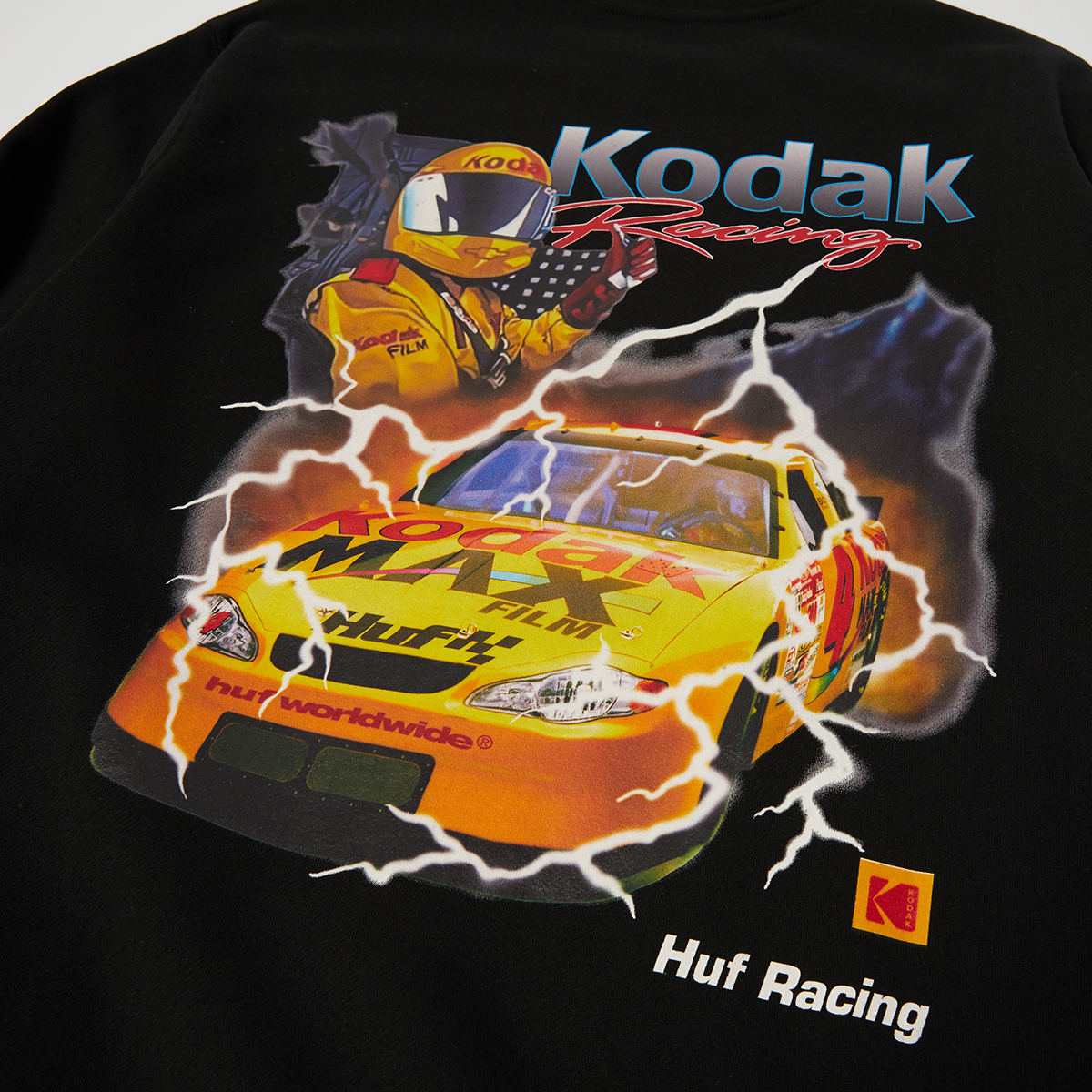 HUF x Kodak Ride The Lightning Crewneck Black HUF x Kodak Ride The Lightning Crewneck Black