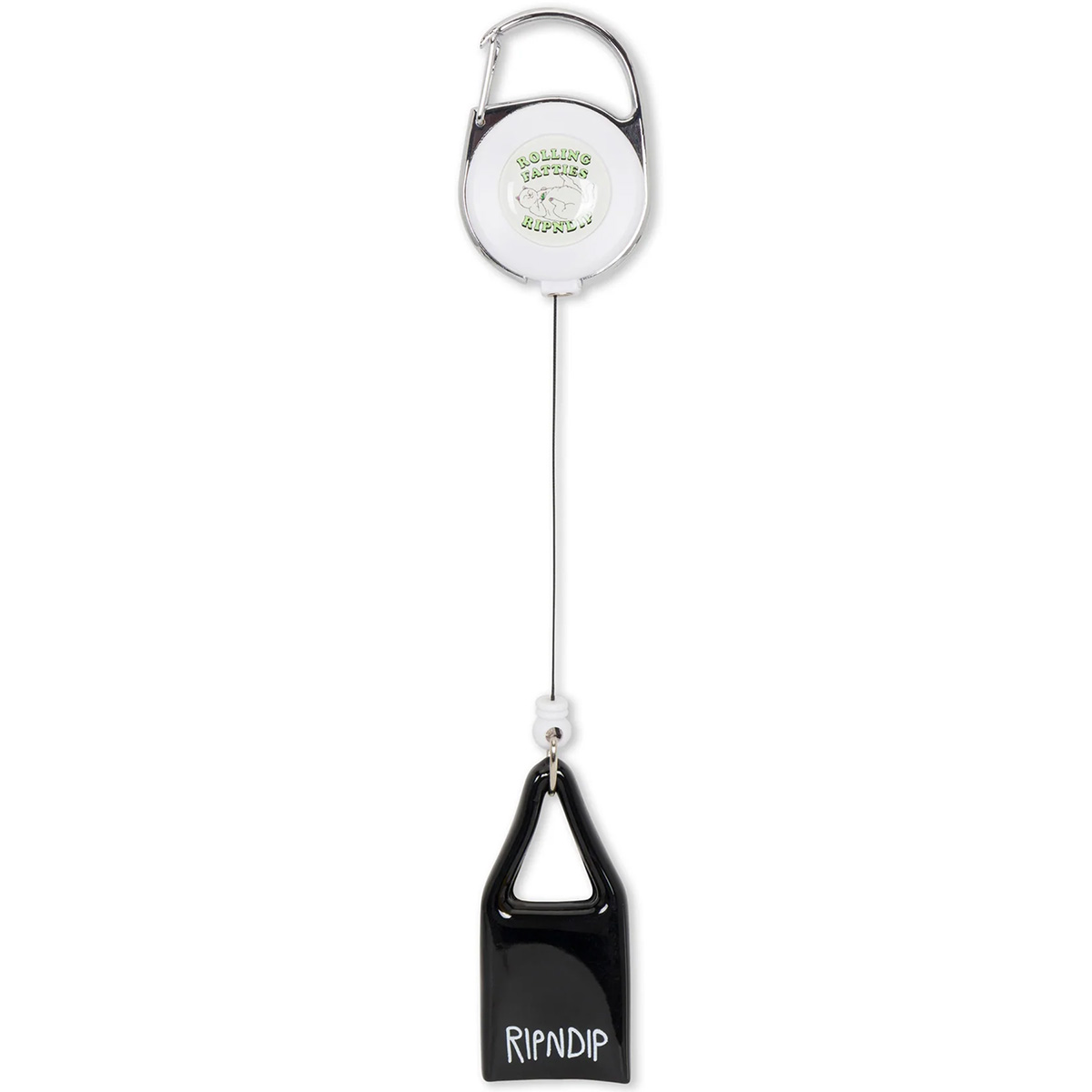RipnDip Rolling Fatties Lighter Leash Keychain Silver/Black