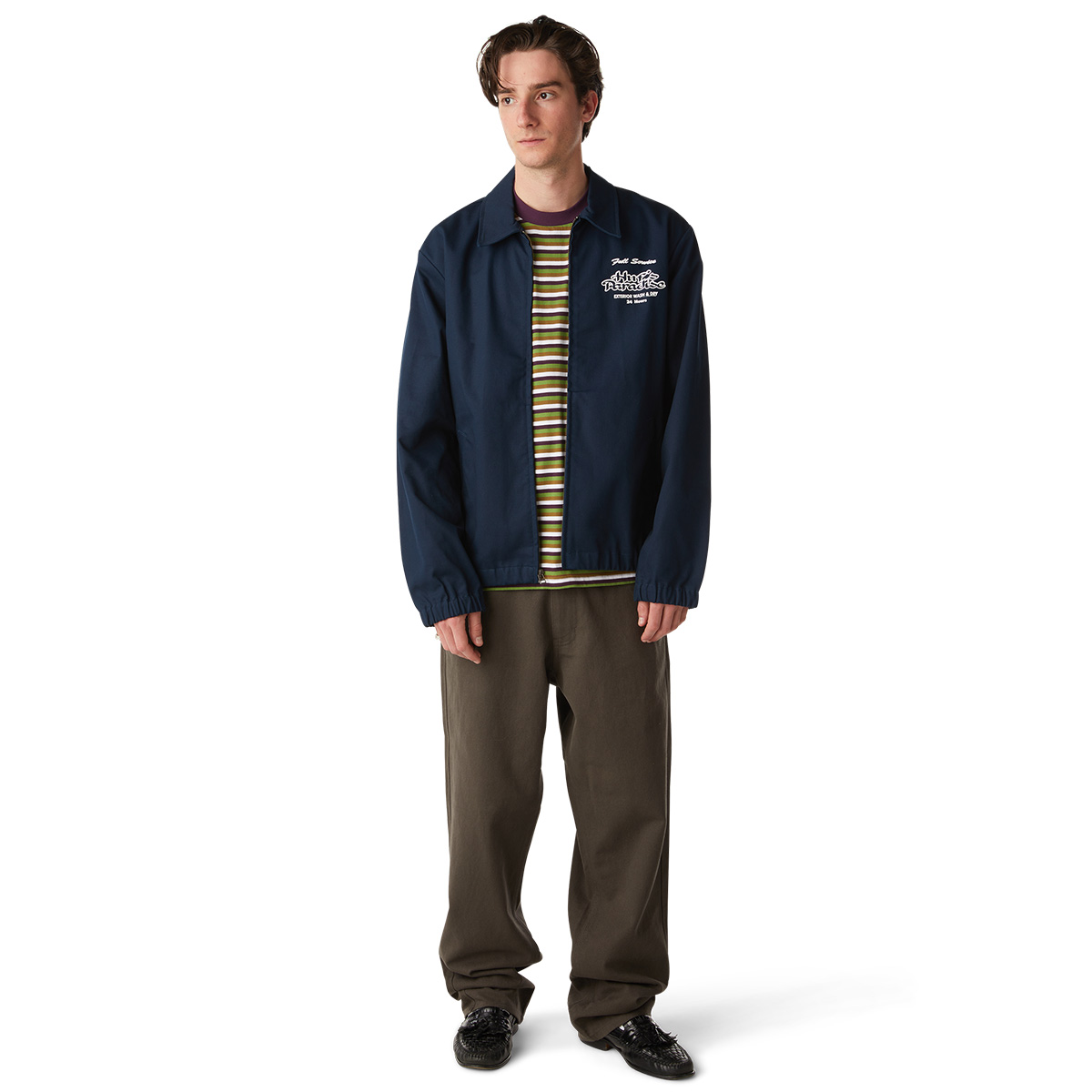 HUF Full Service Shop Jacket Navy HUF Full Service Shop Jacket Navy