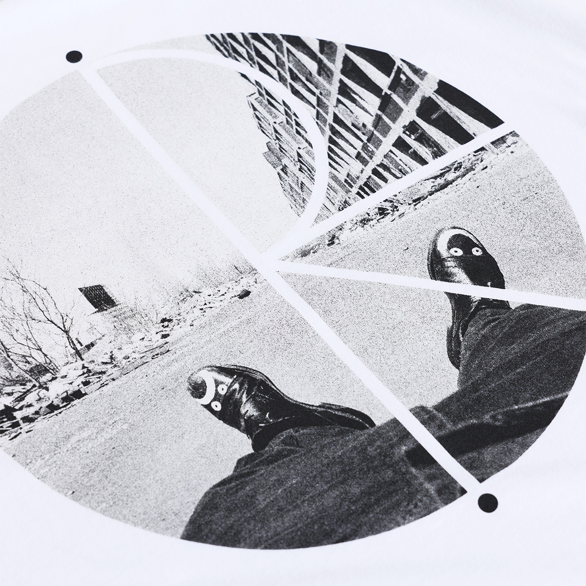 Polar Happy Sad Fill Logo T-Shirt White