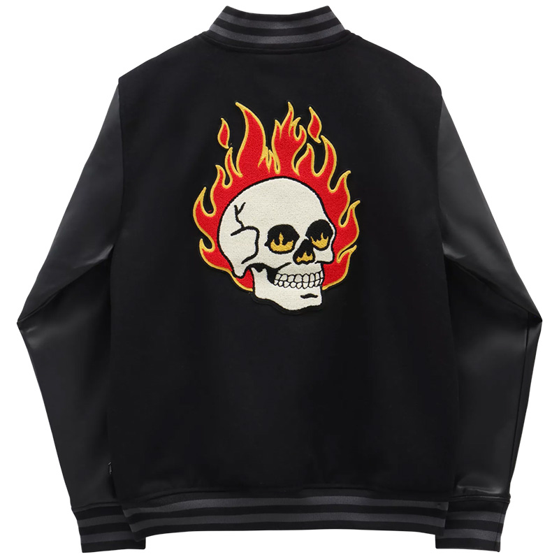 Vans Stevens Varsity Jacket Black Vans Stevens Varsity Jacket Black