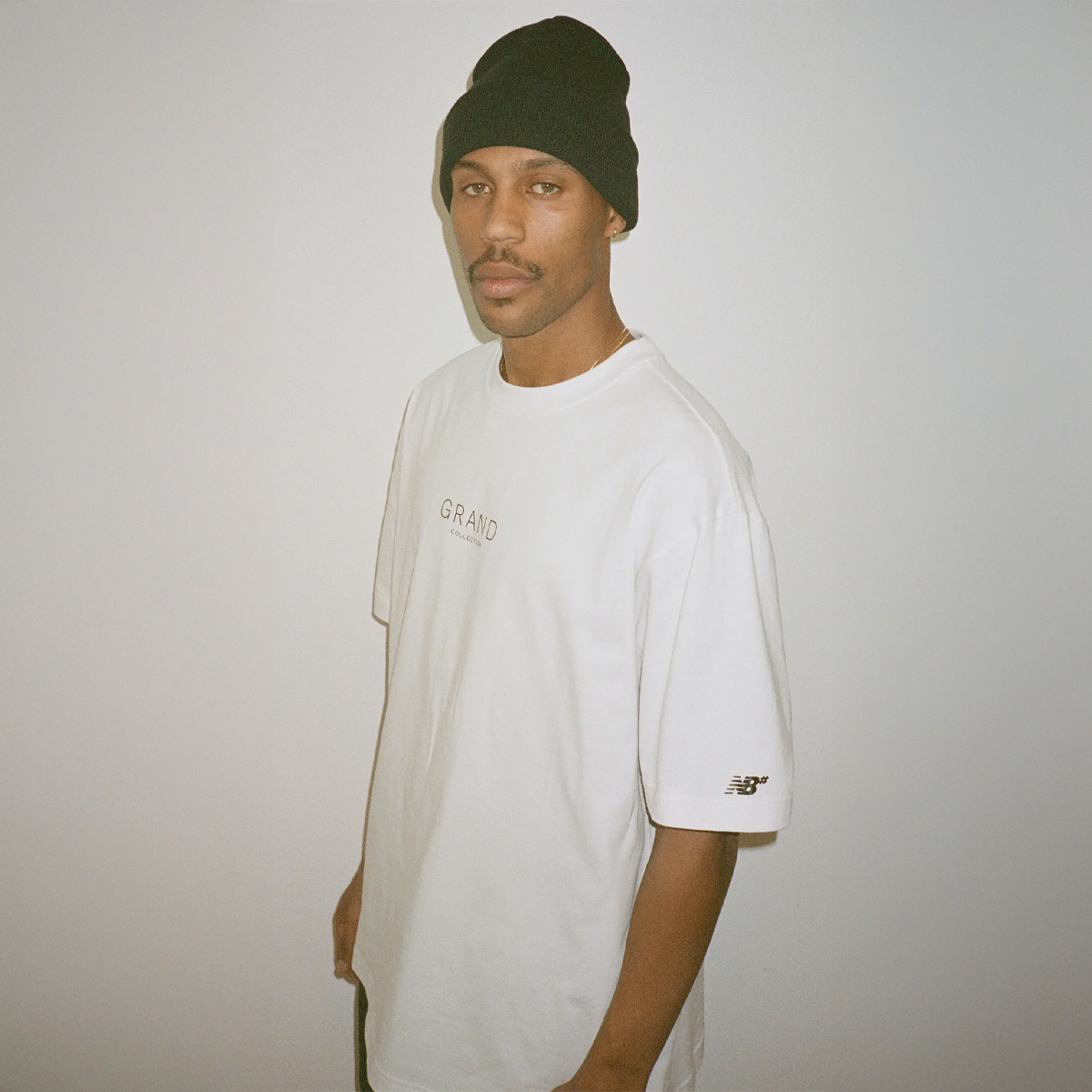 Grand Collection x New Balance Grand Classic Logo T-Shirt White Grand Collection x New Balance Grand Classic Logo T-Shirt White