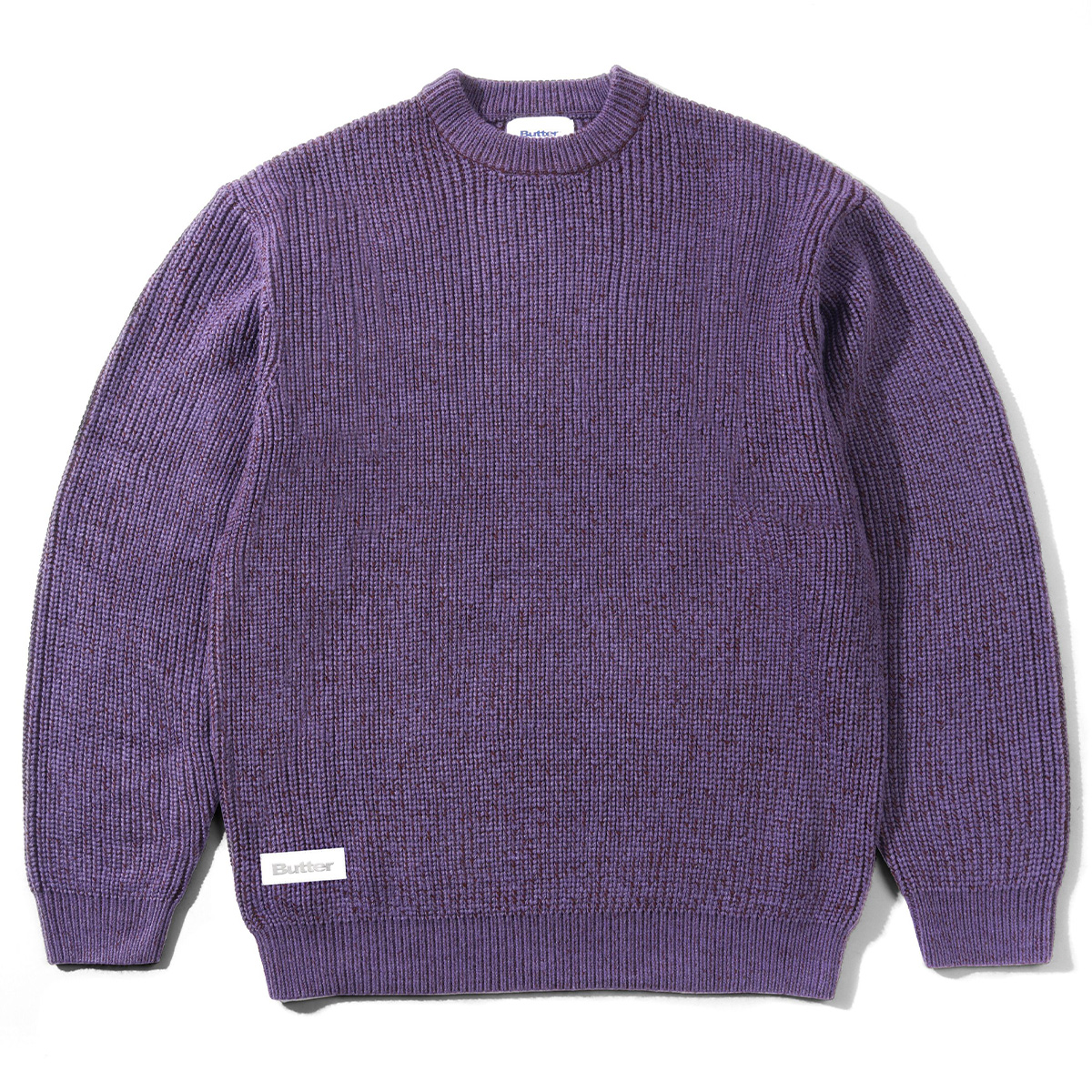 Butter Goods Drain Knit Sweater Berry