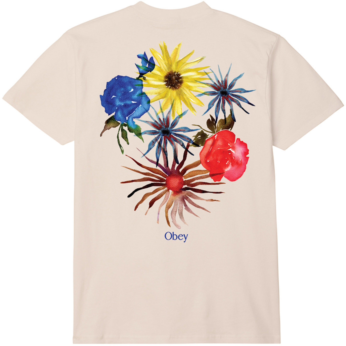 Obey Summer Time T-Shirt Cream Obey Summer Time T-Shirt Cream