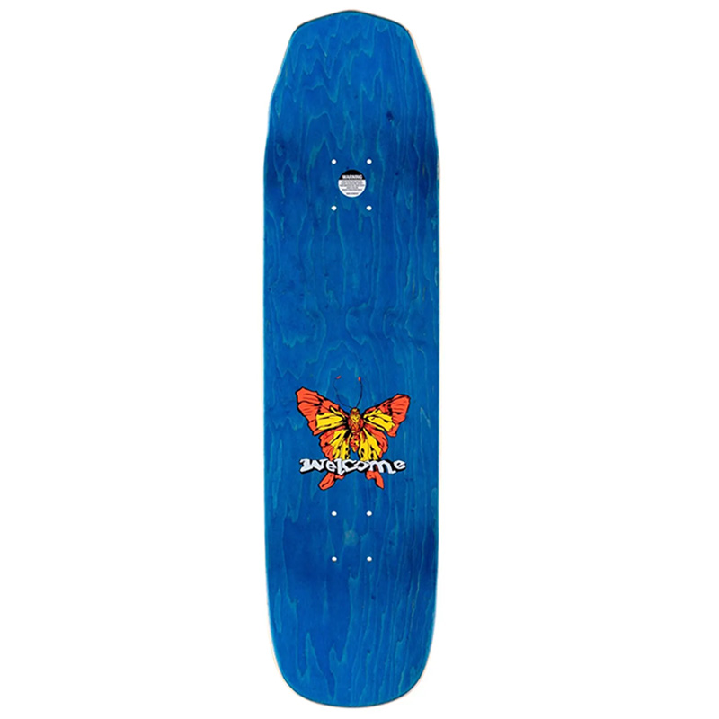 Welcome Loo Dood Nora on Wicked Princess Skateboard Deck Black 8.125 Welcome Loo Dood Nora on Wicked Princess Skateboard Deck Black 8.125