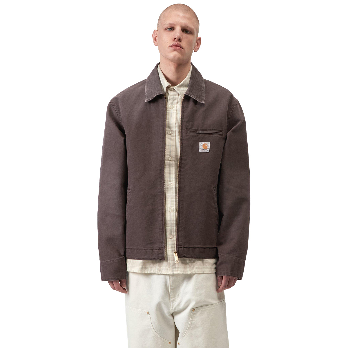 Carhartt WIP Detroit Jacket Shale/Shale Stone Canvas
