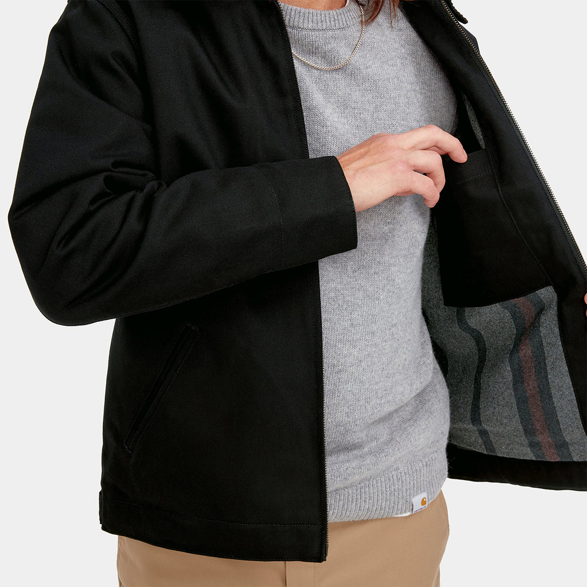 Carhartt WIP Detroit Jacket Black/Black Rigid Carhartt WIP Detroit Jacket Black/Black Rigid