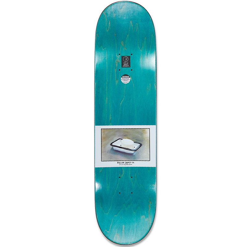 Polar Hjalte Halberg Bathtub Skateboard Deck White 8.25