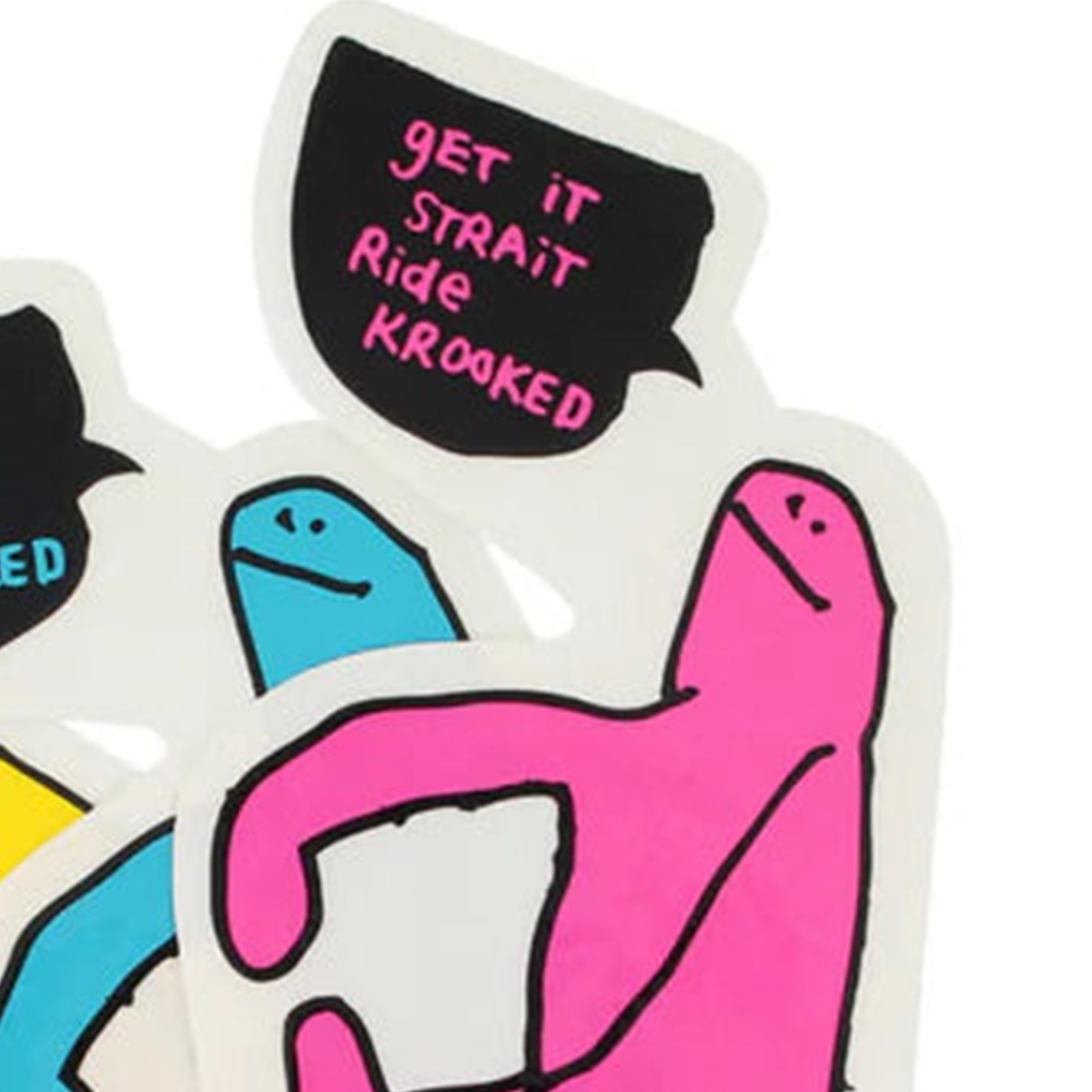Krooked Get it Straight Sticker Medium