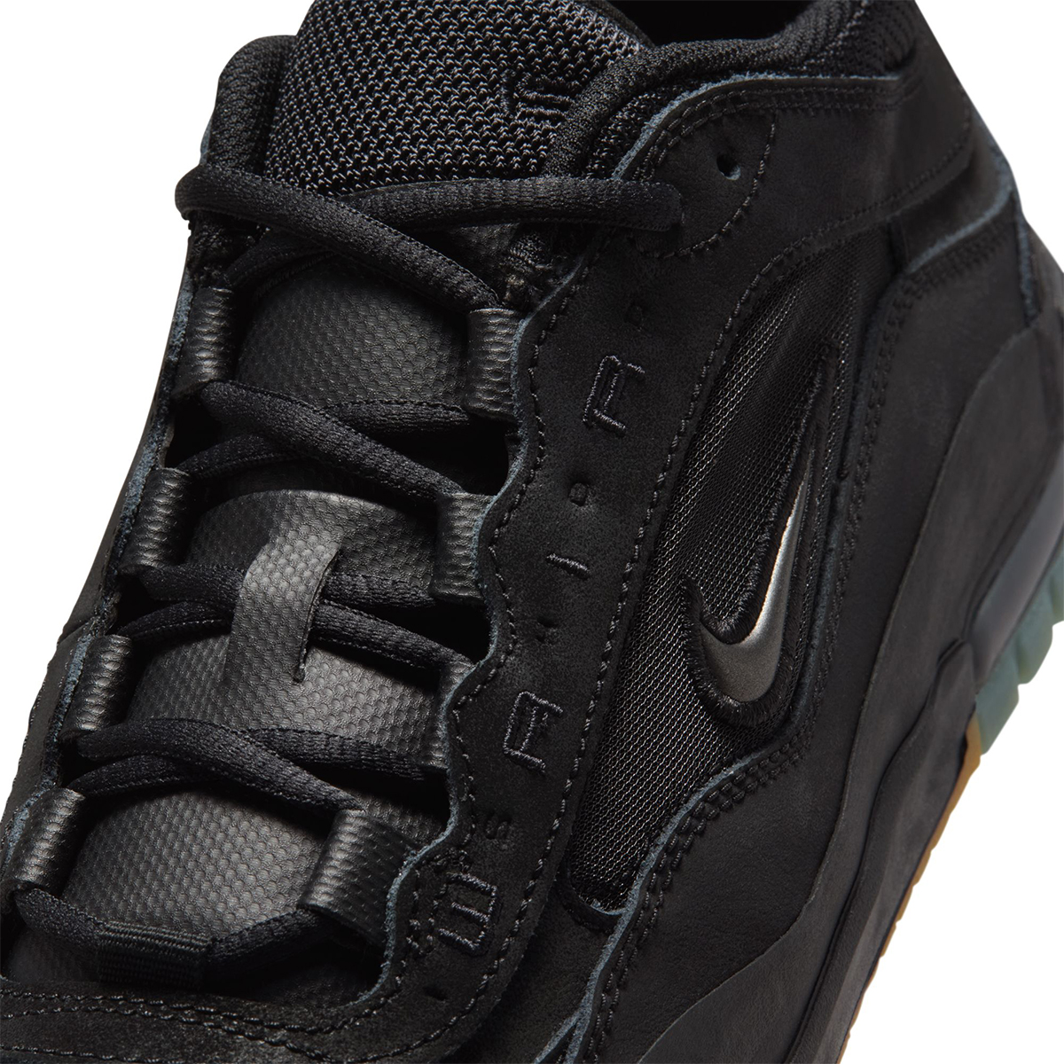 Nike SB Air Max Ishod Black/Black-Black-Black-Gum Lt Brown-Safety Orange