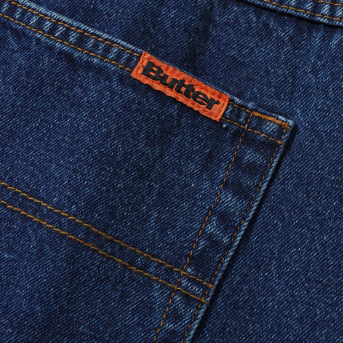 Butter Goods Weathergear Denim Jeans Repaired Indigo Butter Goods Weathergear Denim Jeans Repaired Indigo