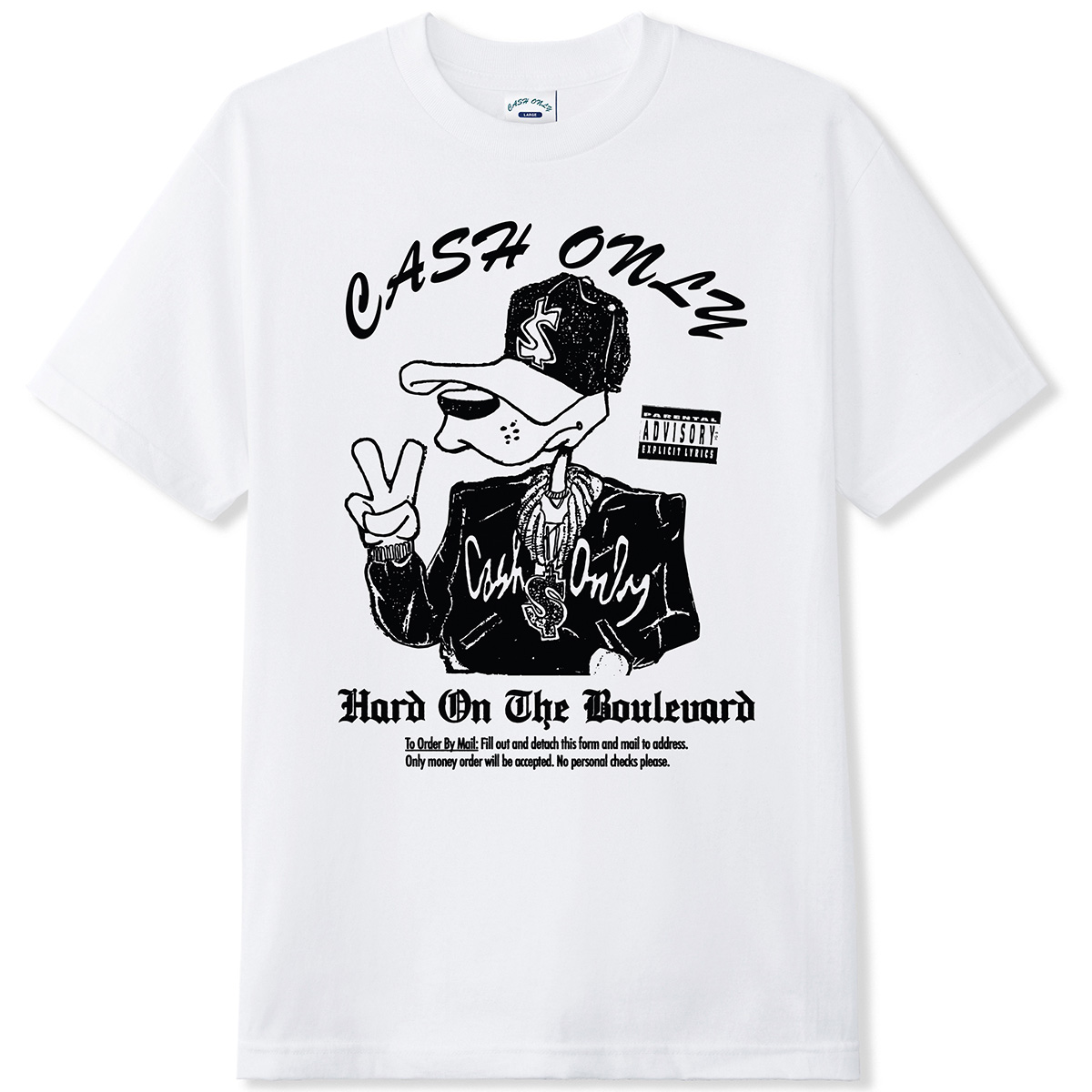 Cash Only Boulevard T-Shirt White Cash Only Boulevard T-Shirt White