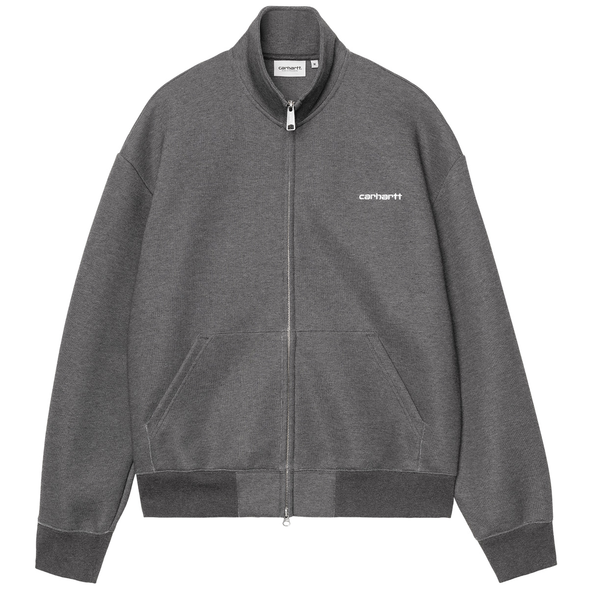 Carhartt WIP Alda Zip Sweater Jacket Grey Heather/White 