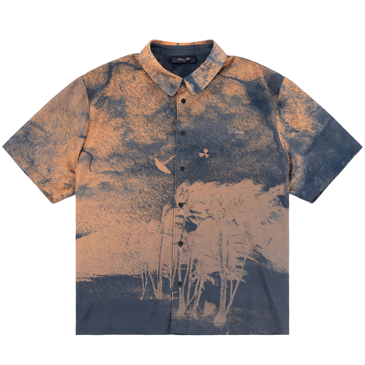 Dime Day Off Button Up Peach