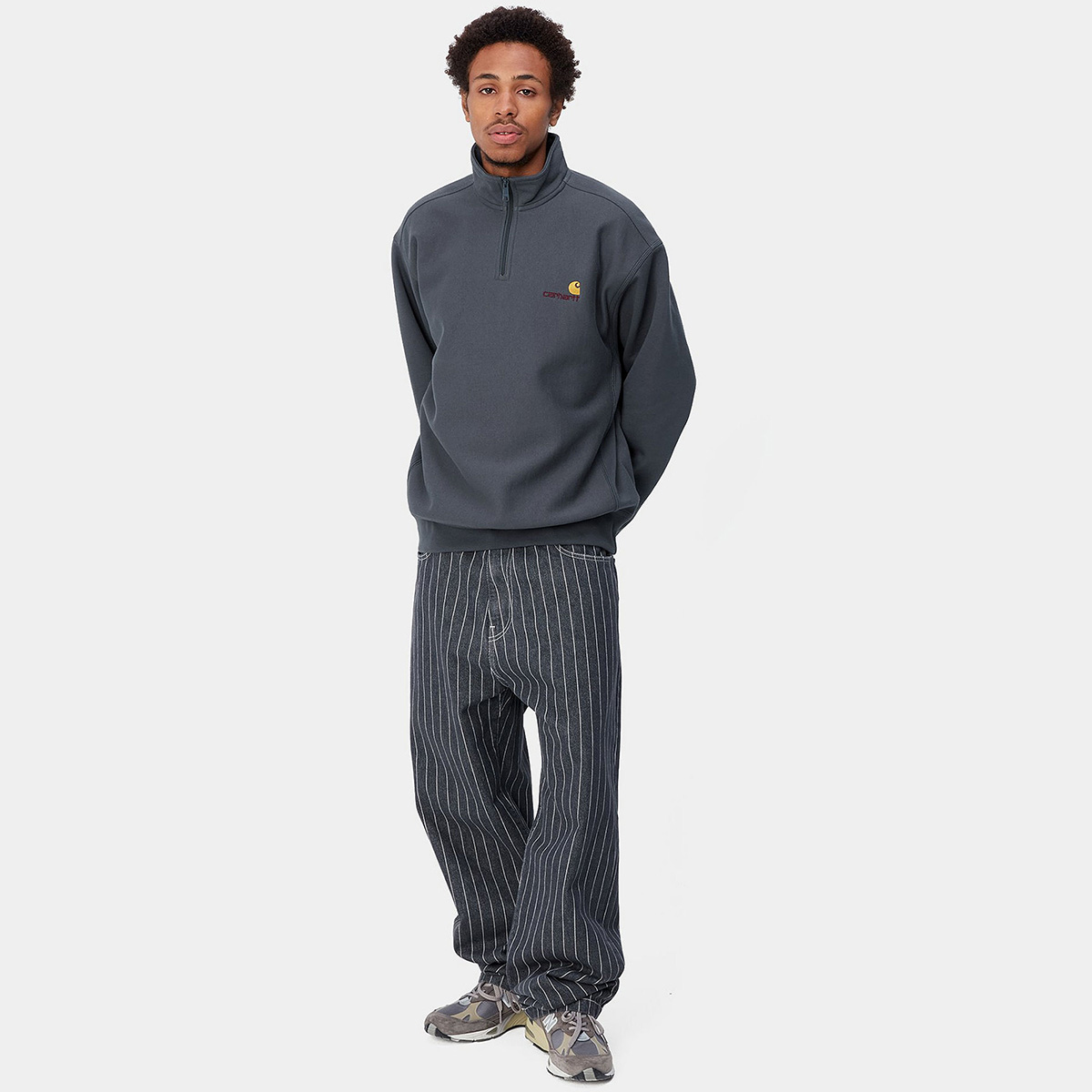 Carhartt WIP Half Zip American Script Sweater Zeus Carhartt WIP Half Zip American Script Sweater Zeus