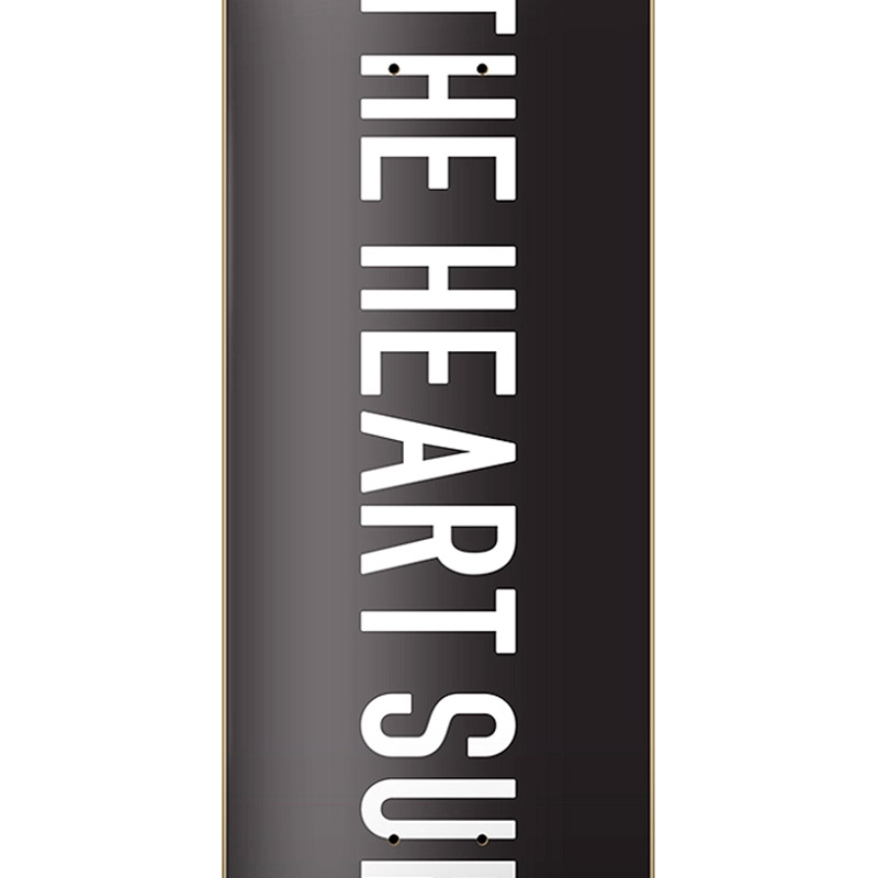 The Heart Supply Strong Deck Black 8.25