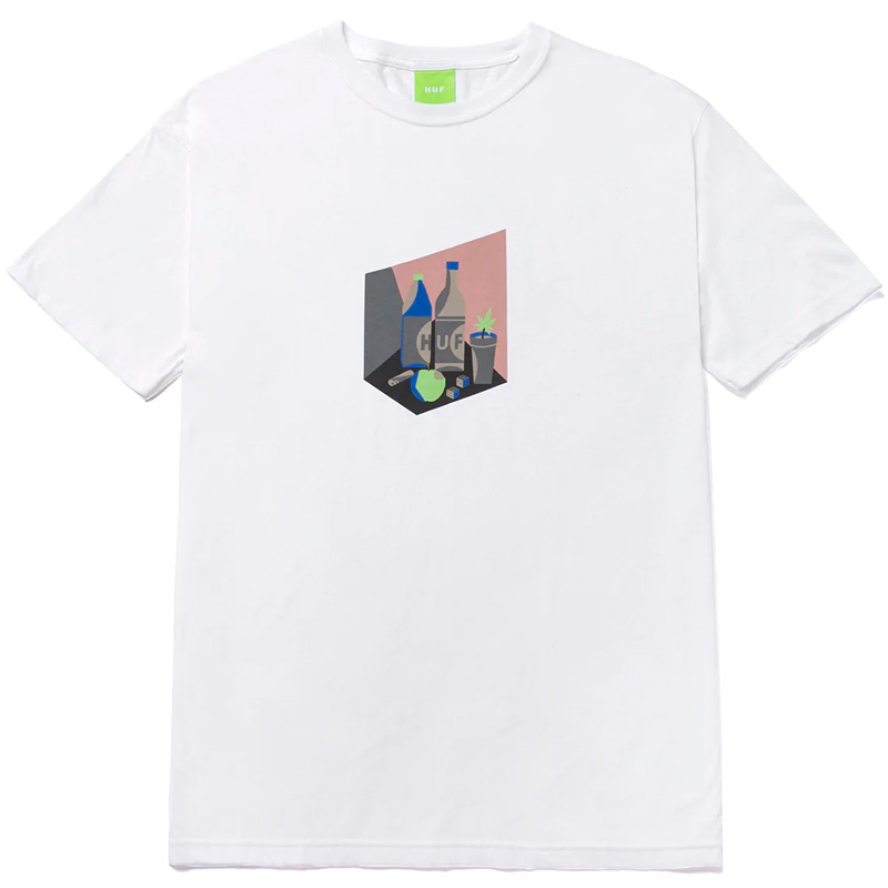 HUF Still Life Number 420 T-Shirt White HUF Still Life Number 420 T-Shirt White