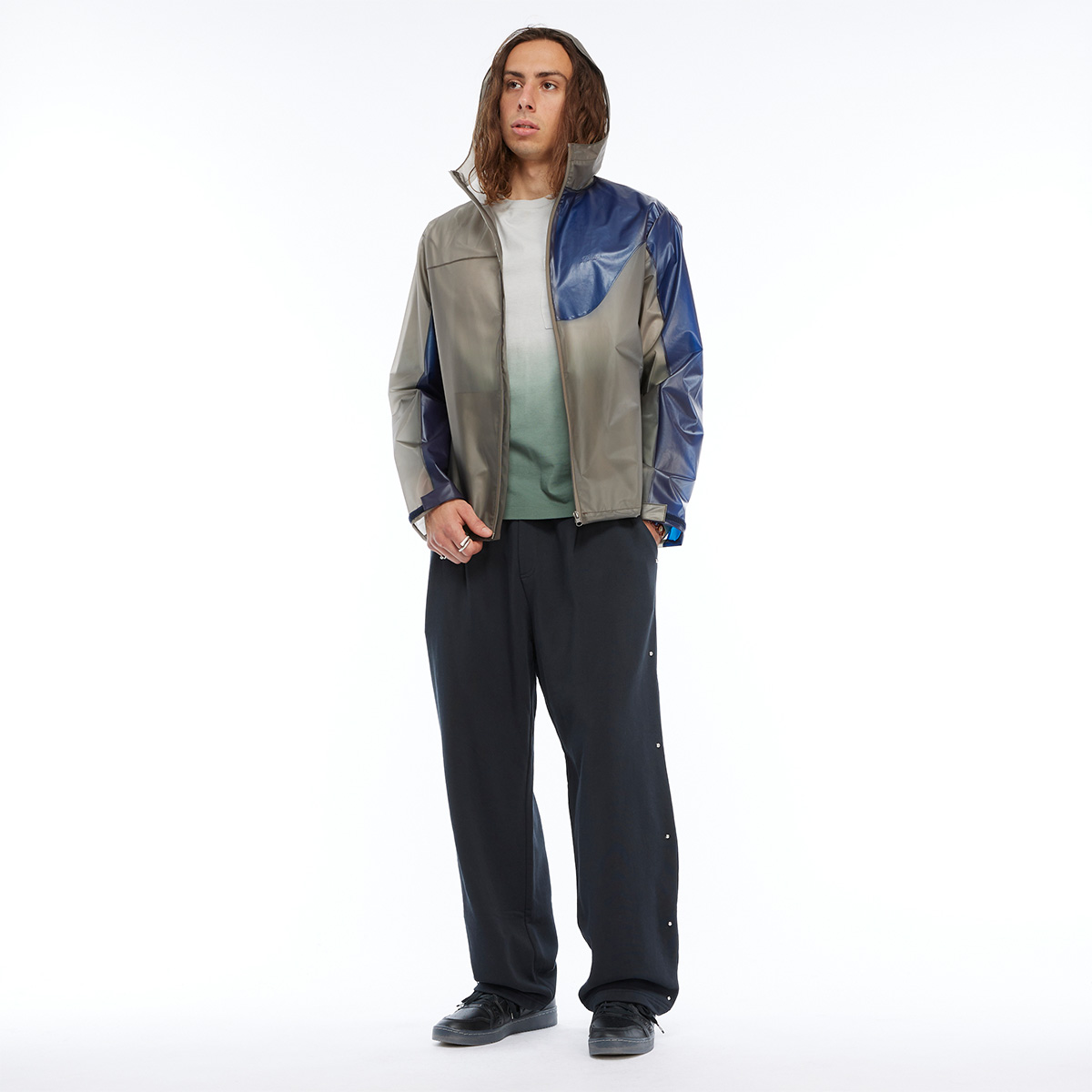Dime Translucent Tech Jacket Charcoal Dime Translucent Tech Jacket Charcoal